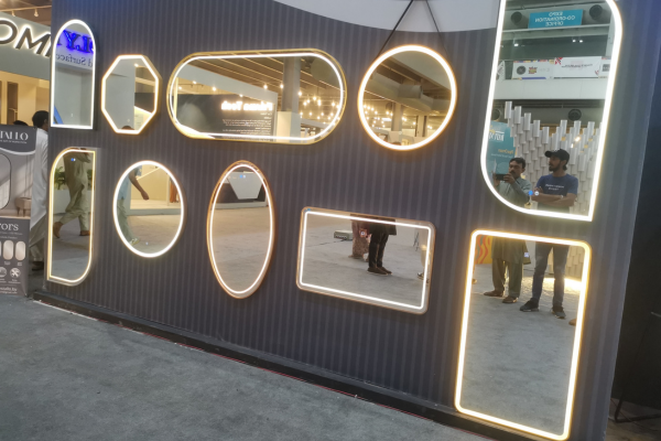 Custom LED mirror design