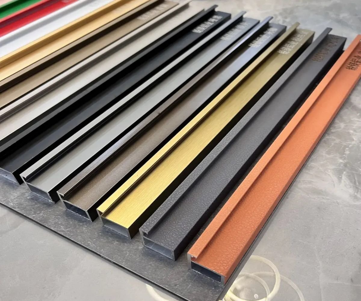 Custom color aluminum door finishes