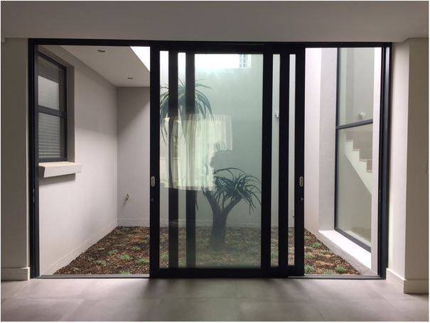 Sliding aluminum door