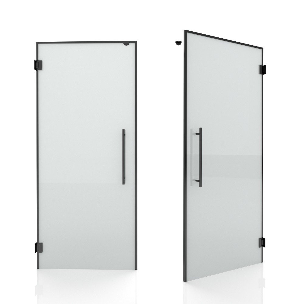 Hinged aluminum door